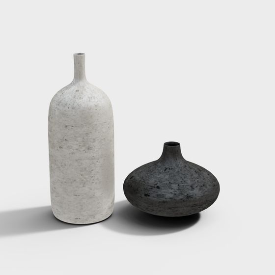 Urban Vases 3D model for Contemporary Design