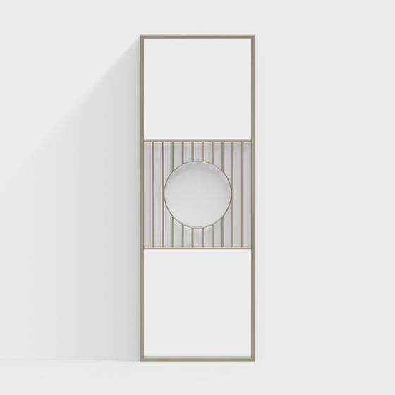 Stylish Low-Poly Door Frame 3D model for Modern Interiors