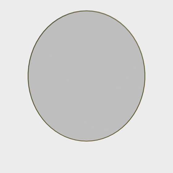 Elegantly Designed Round Mirror 3D model