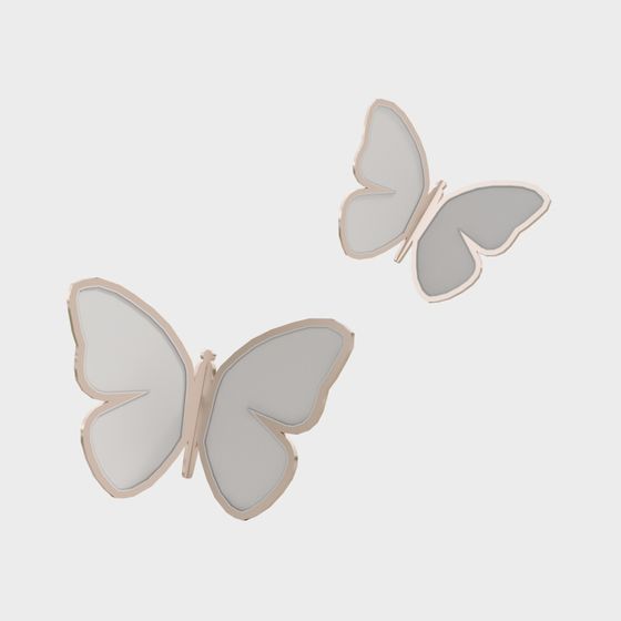Elegant Low-Poly Butterfly 3D Model