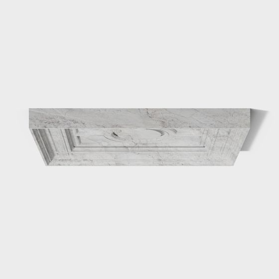 Elegant Marble Ceiling Panel 3D model