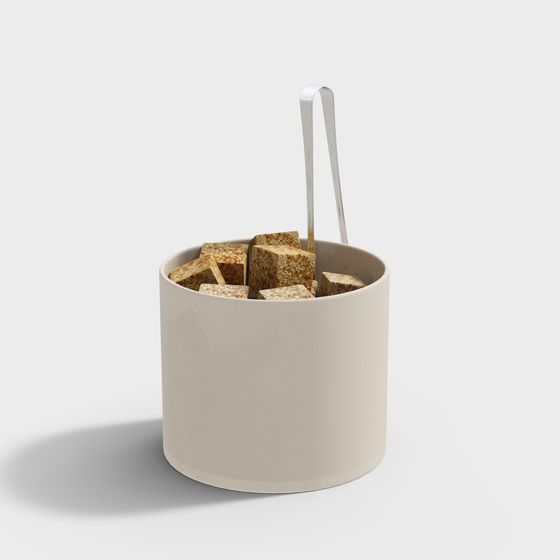 Stylish Dessert Bucket 3D Model