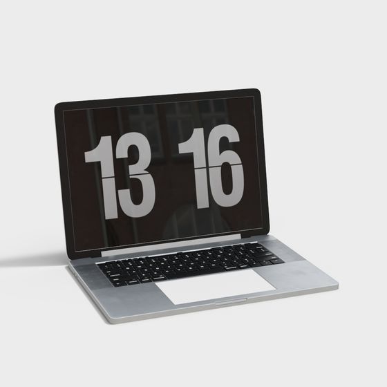 Stylish Modern Laptop 3D Model for Creative Projects