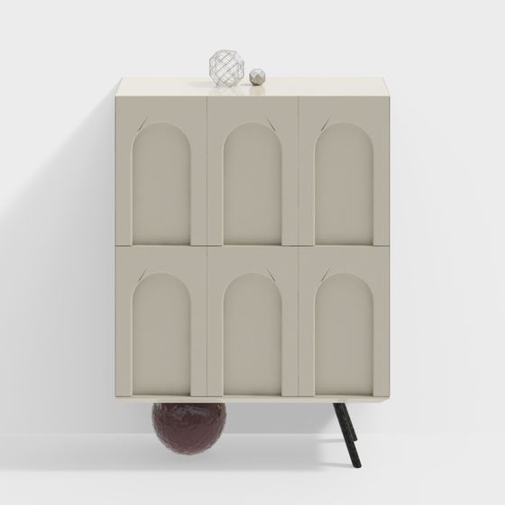 Minimalist Storage Cabinet 3D model