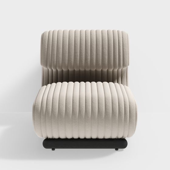 Cozy Rib Chair 3D model