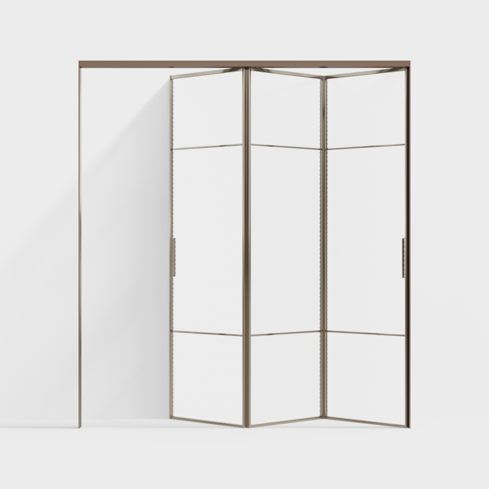 Porte pliante en verre de luxe