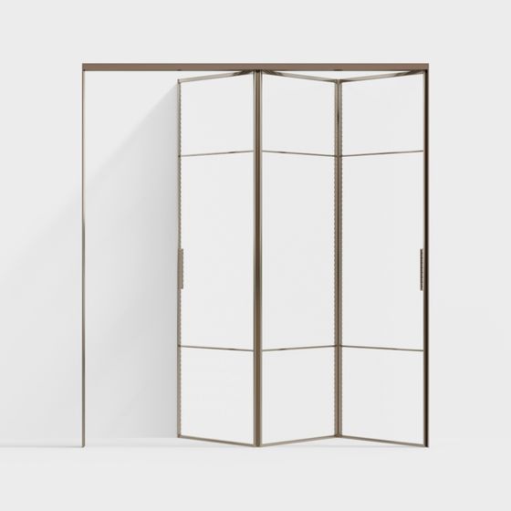 Origami Screen 3D model for Modern Spaces