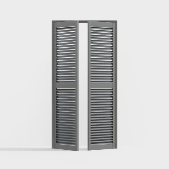 Stylish Shutter Door 3D Model for Modern Design