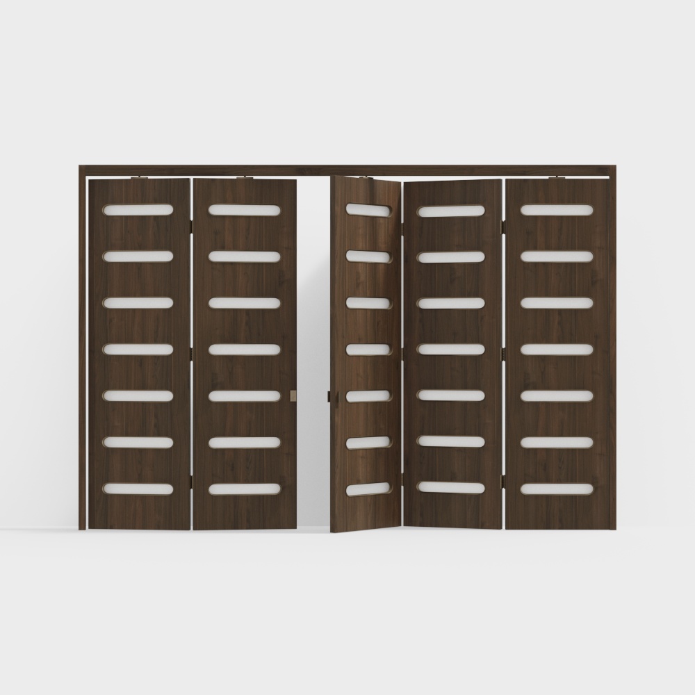 Puerta plegable hueca moderna