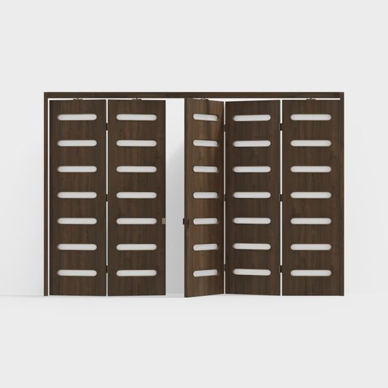 Puerta plegable hueca moderna