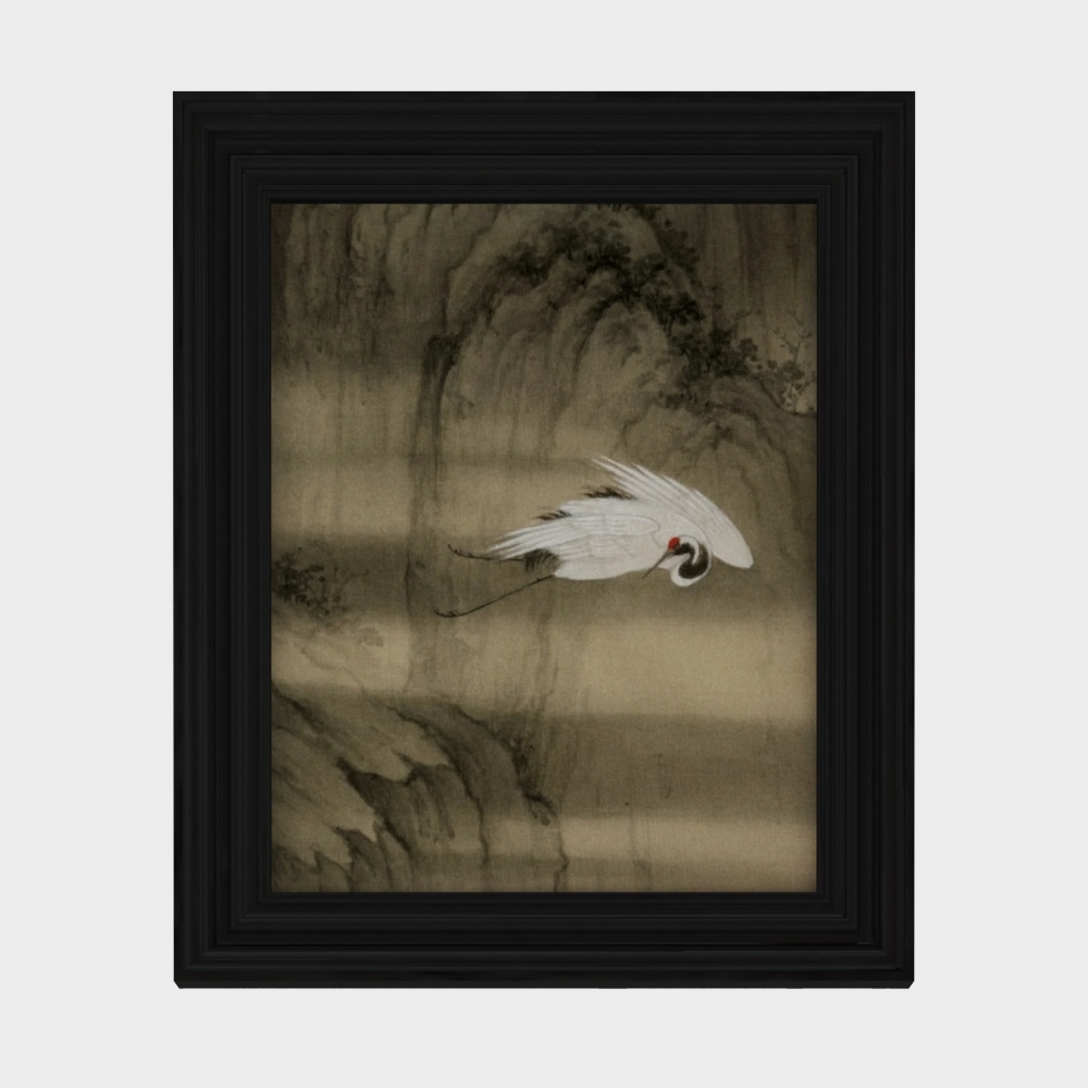 Ink Wash Crane 3D model