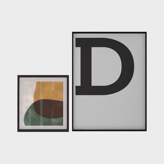 Abstract Art Frame 3D model