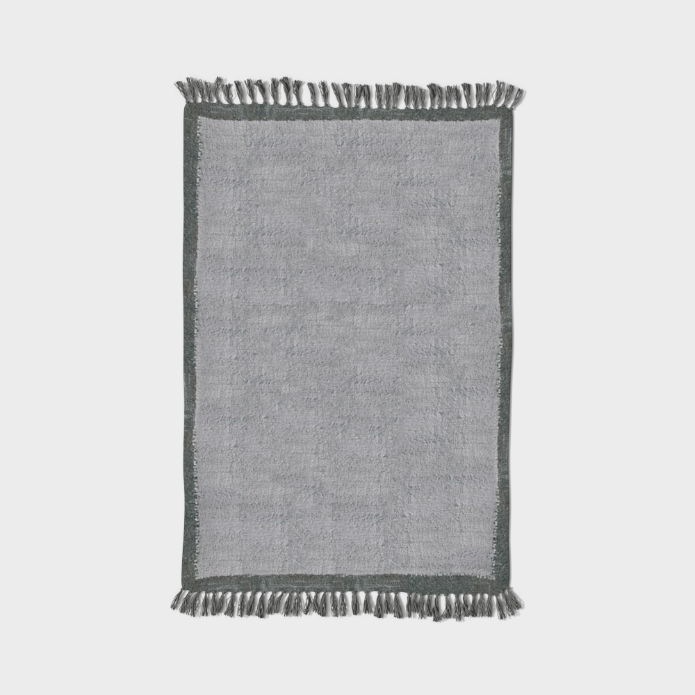 Elegant Gray Carpet 3D model for Modern Interiors