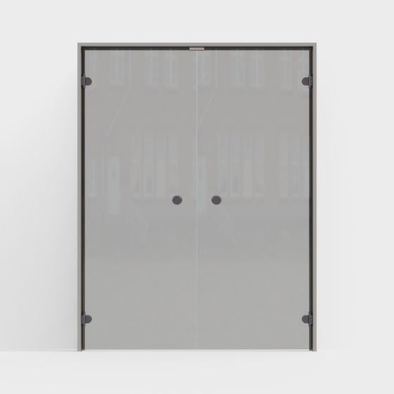 Frosted Glass Door 3D Model
