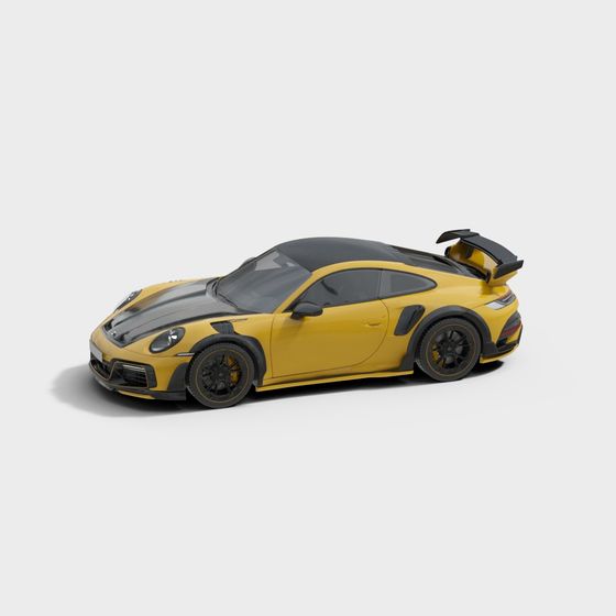 Futuristic Sports Car 3D Model