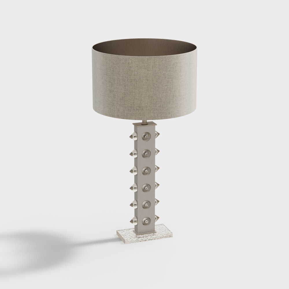 Industrial Chic 3D Table Lamp Model