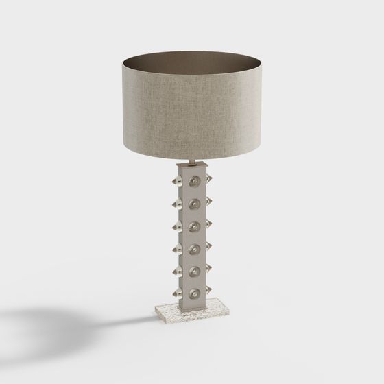 Industrial Chic 3D Table Lamp Model