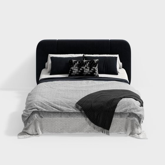 Urban Elegance Bed 3D model
