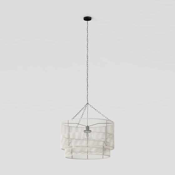 Elegant Low-Poly Chandelier 3D Model