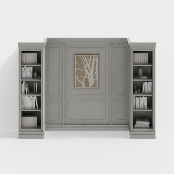 Urban Elegance Bookshelf 3D model for Modern Interiors
