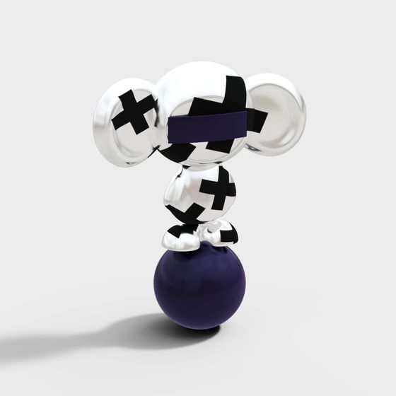 Stylish Sphere Robot 3D model for Creative Projects