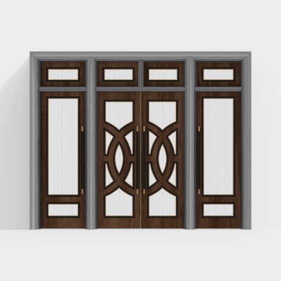 Art Deco Double Door 3D model