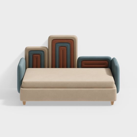 Abstract Art Sofa 3D model