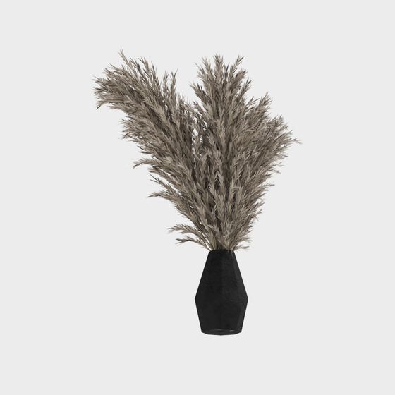Modern Hay Vase 3D model for Artistic Design