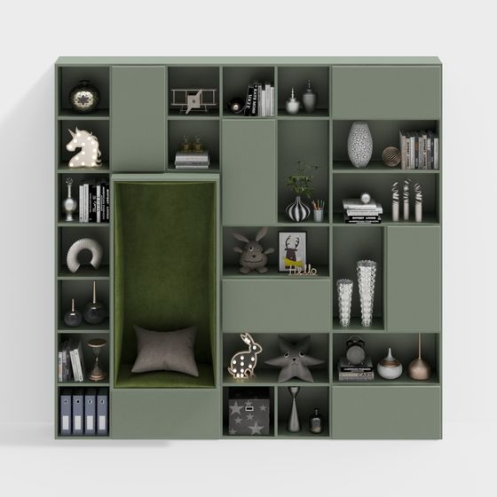 Urban Oasis Bookshelf 3D model