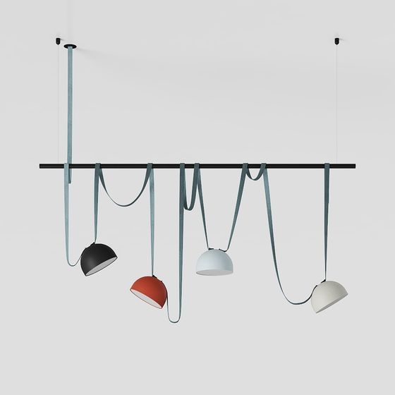 Stylish Pendant Light 3D model for Modern Interiors