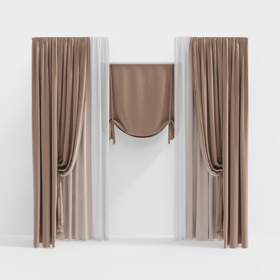 Elegant Drapes 3D model
