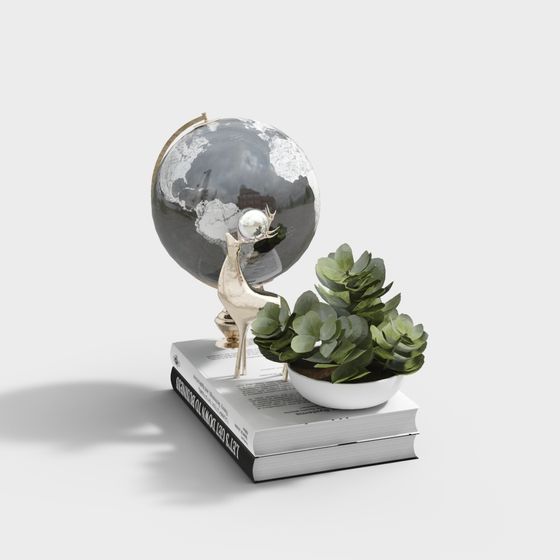 Nature and Technology on the Desk 3D model