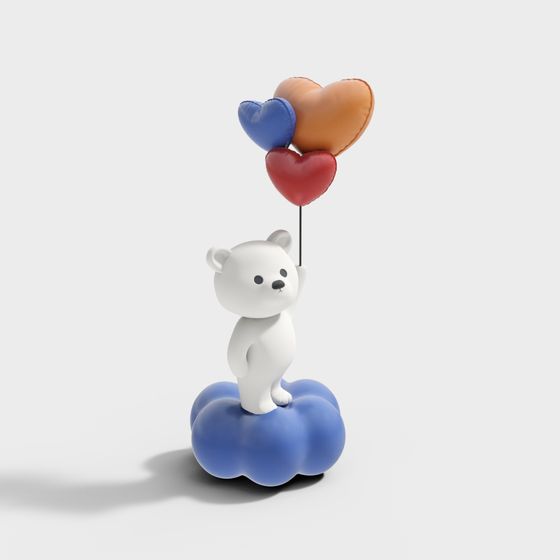 Charming Arctic Bear 3D Model for Creative Designs