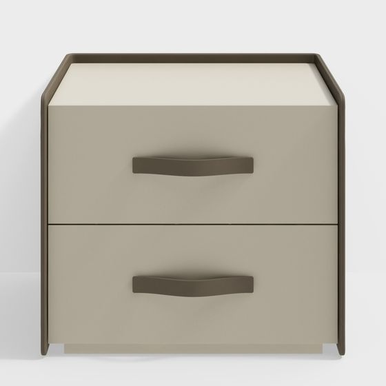 Modern Minimalist Nightstand 3D model