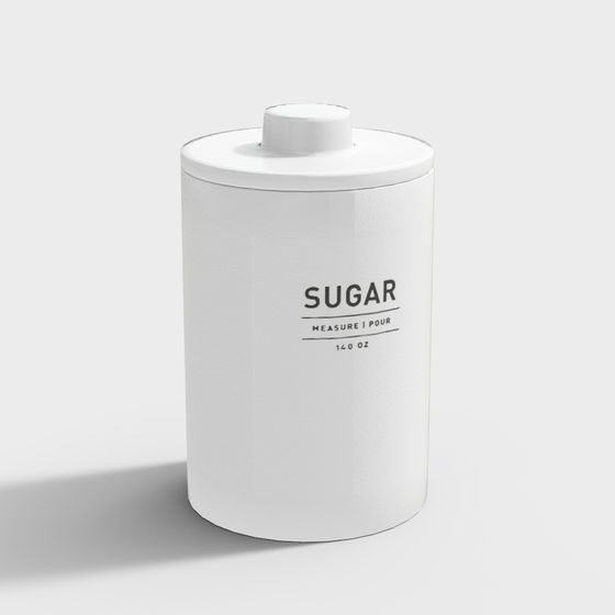 Minimalist Sugar Storage Canister 3D model
