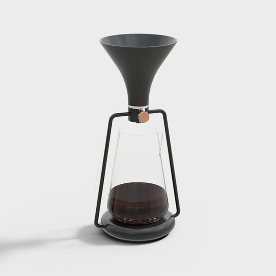 Low-Poly Coffee Drip Cup 3D model