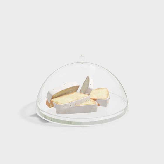 Realistic Bread Display Dome 3D model for Creative Projects
