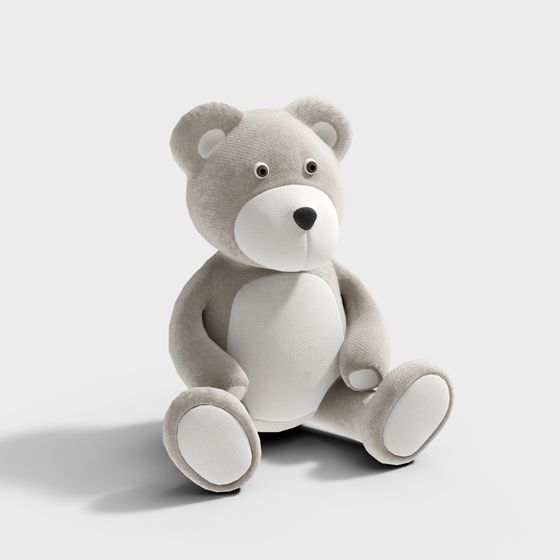 Cute Low-Poly 3D Bear Model for Creative Use