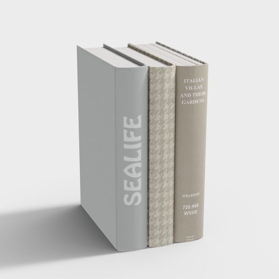 Low-Poly Bookshelf 3D model with Unique Design