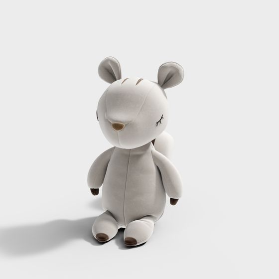 Endearing Low-Poly Bear 3D model - Yoyo