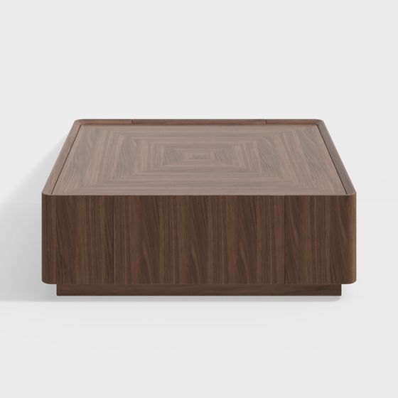 Brown Coffee Table 3D Model for Cozy Living Rooms
