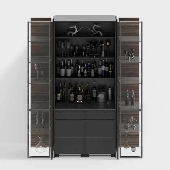 Modern Water Bar Wine Cabinet