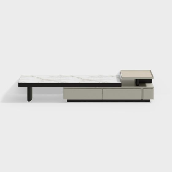 Sleek Urban Coffee Table 3D model for Modern Interiors