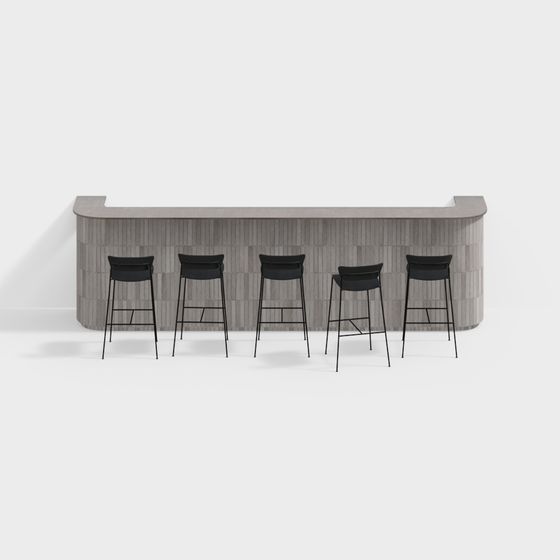 Urban Corner Bar Counter 3D model
