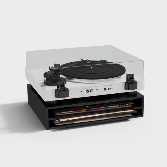 Vintage Turntable 3D Model