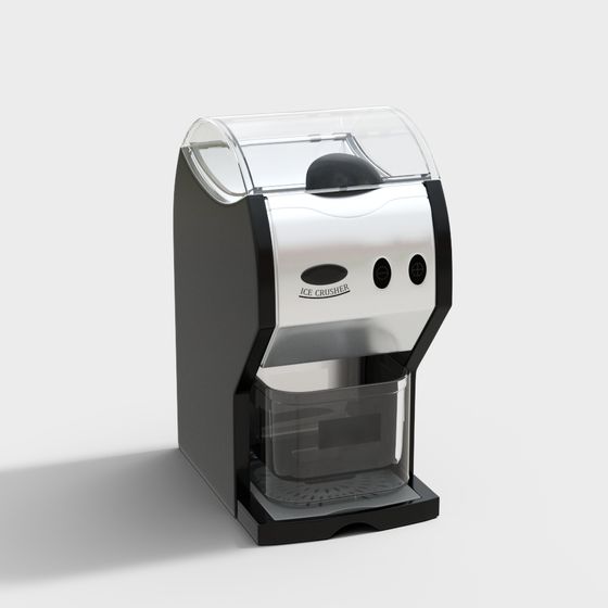 Low Poly Ice Crusher 3D model for Modern Kitchens