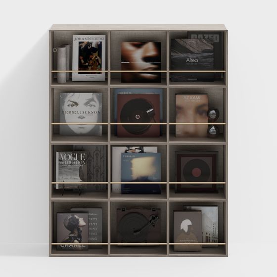 Estantería de libros moderna