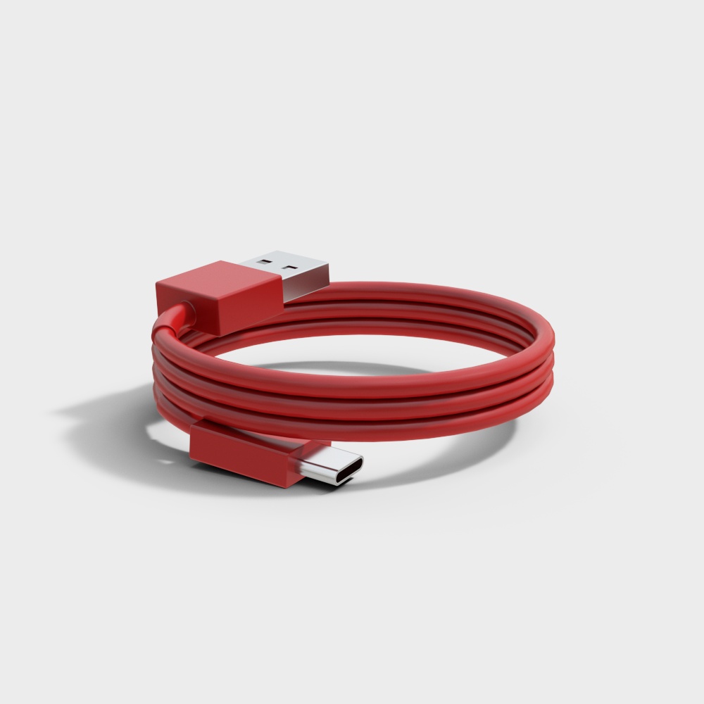 Stylish USB Data Cable 3D model