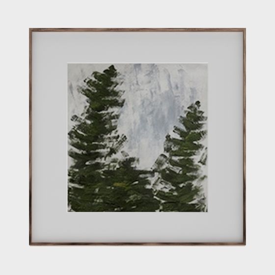 Snowy Pine Tree 3D model