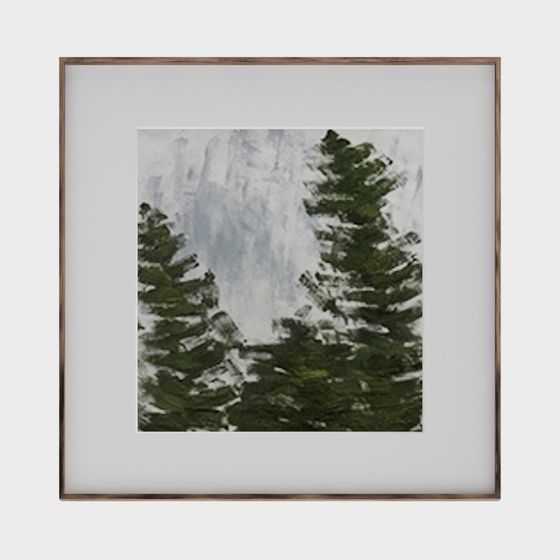 Misty Pine Forest 3D model